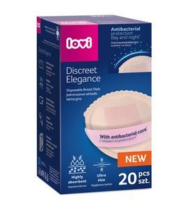 LOVI VLOŽKY DO PODPRSENKY ANTIBAKTERIÁLNÍ DISCREET ELEGANCE 20KS BÉŽOVÉ - PRSNÍ VLOŽKY - PRO MAMINKY