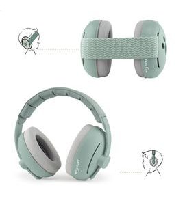 ZAZU ZAZU EARMUFFS ZELENÉ - 2V1 DĚTSKÉ CHRÁNIČE SLUCHU - BEZPEČNOST DĚTÍ V DOMÁCNOSTI - KOUPÁNÍ A ZDRAVÍ