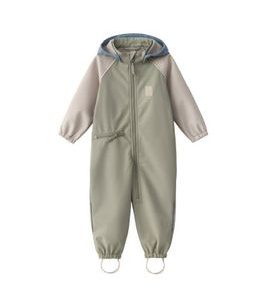LEOKID SOFTSHELLOVÝ OVERAL COLOR BLOCK WOOD SAGE VEL. 18 - 24 MĚSÍCŮ (VEL. 86) - OVERALY - PRO DĚTI