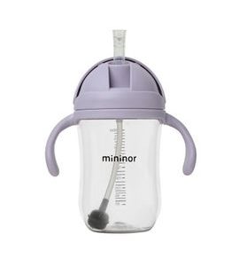 MININOR LAHEV S BRČKEM TRITAN 330 ML LILAC FLOWER - DĚTSKÉ HRNEČKY - KRMENÍ