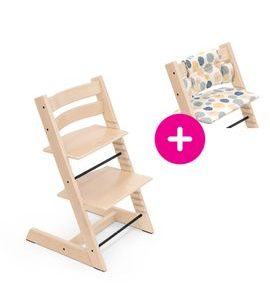 STOKKE® TRIPP TRAPP® + POLŠTÁŘEK ZDARMA - JÍDELNÍ ŽIDLIČKY DŘEVĚNÉ - KRMENÍ