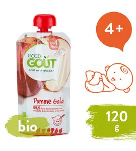 GOOD GOUT BIO JABLKO GALA (120 G) - EXPIRACE 22.2.2026 - KAPSIČKY - KRMENÍ