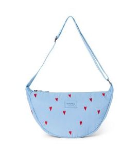 STUDIO NOOS PUFFY ADULT FANNY KABELKA LIGHT BLUE HEARTS - ORGANIZÉRY A KOŠÍKY - KOČÁRKY A PŘÍSLUŠENSTVÍ