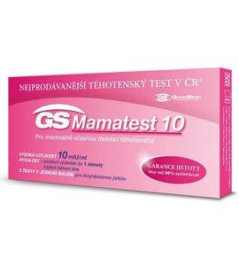 GS MAMATEST 10 TĚHOTENSKÝ TEST 2KS - TĚHOTENSKÉ TESTY - PRO MAMINKY