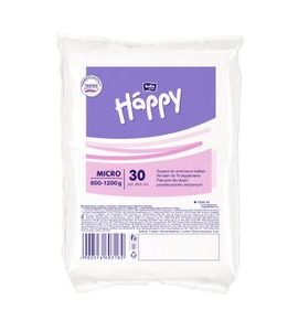 BELLA BABY HAPPY MICRO PLENY PRO PŘEDČASNĚ NAROZENÉ 600-1200G 30KS - JEDNORÁZOVÉ PLENY - VŠETKO NA PREBAĽOVANIE