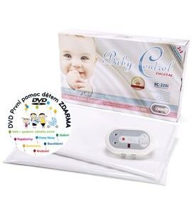 BABY CONTROL DIGITAL BC-220I PRO DVOJČATA SE DVĚMA SENZOROVÝMI PODLOŽKAMI - MONITORY DECHU - SPINKÁNÍ