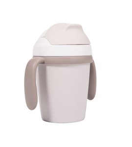 BO JUNGLE HRNÍČEK SE SLÁMKOU CPLA GREY - DĚTSKÉ HRNEČKY - KRMENÍ