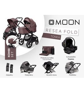 MOON RESEA FOLD KOMBI SET - TONKA - KOMBINACE S PŘÍSLUŠENSTVÍM - KOČÁRKY A PŘÍSLUŠENSTVÍ