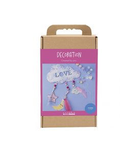 CREATIV COMPANY KREATIVNÍ SADA ZÁVĚSNÁ DEKORACE LOVE - NAVLÉKÁNÍ - PRO DĚTI