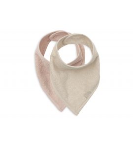 JOLLEIN BRYNDÁČEK BANDANA 2KS SILK ROSE / SAND - BRYNDÁKY - KRMENÍ