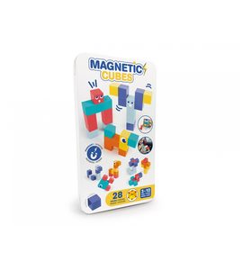 LUDI MAGNETICKÁ STAVEBNICE KOSTKY 28 KS - MAGNETICKÉ HRAČKY - PRO DĚTI