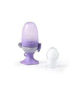 BABYONO DUDLÍK SILIKONOVÝ NA KRMENÍ FLOWER VIOLET 6M+ - KRMÍCÍ SÍŤKY - KRMENÍ