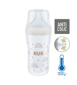 NUK PERFECT MATCH LÁHEV SKLO S KONTROLOU TEPLOTY 230 ML - KOJENECKÉ LAHVE - KRMENÍ