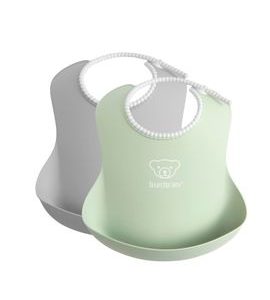 BABYBJORN BABY BRYNDÁKY 2KS PUDROVĚ ZELENÝ/ŠEDÝ BABYBJORN - BRYNDÁKY - KRMENÍ