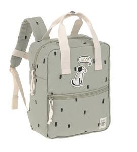 LÄSSIG MINI SQUARE BACKPACK HAPPY PRINTS LIGHT OLIVE - BATOHY A TAŠKY - PRO DĚTI