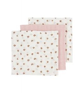 MEYCO MUŠELÍNOVÉ PLENY 3-BALENÍ - MINI PANTHER SOFT PINK - LÁTKOVÉ PLENY SKLÁDANÉ - PŘEBALOVÁNÍ