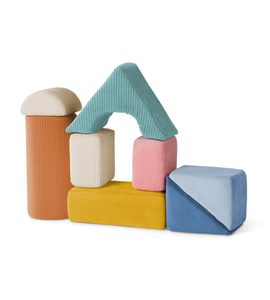 B-TOYS TEXTILNÍ PĚNOVÉ TVARY TUMBLE-Y TOWERS - STAVEBNICE A PUZZLE - PRO DĚTI