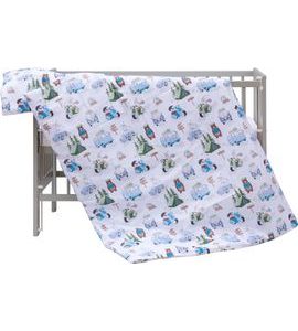 SCARLETT SOUPRAVA DO POSTÝLKY 2-DÍLNÁ FANY MODRÁ 135X100CM - POVLEČENÍ DO POSTÝLKY - SPINKÁNÍ