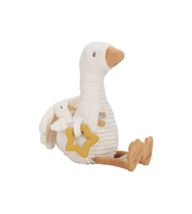 LITTLE DUTCH HUSA PLYŠOVÁ S AKTIVITAMI NEWBORN NATURALS - FARMA - PRO DĚTI