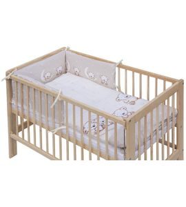 SCARLETT SOUPRAVA DO POSTÝLKY 6-DÍLNÁ TORO BÉŽOVÁ 90X120CM - POVLEČENÍ DO POSTÝLKY - SPINKÁNÍ