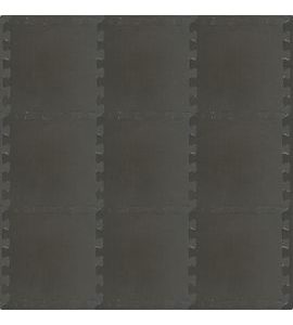 RIALTO BABY HRACÍ PODLOŽKA PUZZLE S OKRAJEM COOL GRAY 92X92 CM - HRACÍ PODLOŽKY NA ZEM - SPINKÁNÍ