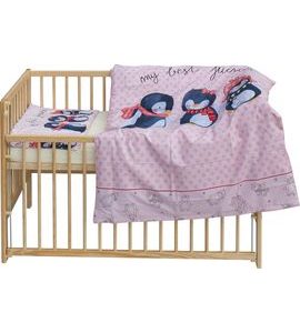 SCARLETT DĚTSKÁ POSTÝLKA S KOMPLETNÍ VÝBAVOU SCARLETT 120 X 60 CM - PIMPI - DŘEVĚNÉ POSTÝLKY - SPINKÁNÍ