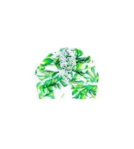 ENIE BABY TURBAN - DĚTSKÁ ČEPICE 3-6M TROPICAL LEAVES - ČEPIČKY A KLOBOUČKY - PRO DĚTI