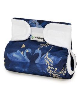 T-TOMI ORTOPEDICKÉ ABDUKČNÍ KALHOTKY - SUCHÝ ZIP SWAN LAKE (5-9KG) - PLENKOVÉ KALHOTKY - PŘEBALOVÁNÍ