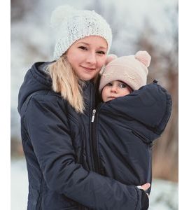 Jožánek Zimní těhotenská a nosící bunda Zora, černá