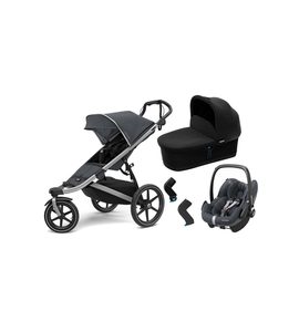 THULE SET 4V1 URBAN GLIDE² + BASSINET + PEBBLE PRO I-SIZE VČ. ADAPTÉRŮ (SHADOW) - TROJKOMBINACE - KOČÁRKY A PŘÍSLUŠENSTVÍ