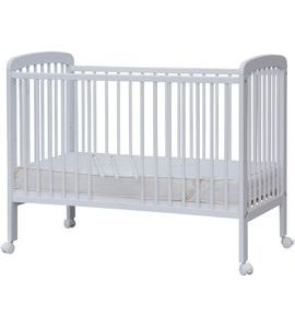 SCARLETT DĚTSKÁ POSTÝLKA SCARLETT MÍŠA - BÍLÁ (BUK) - VYNDAVACÍ PŘÍČKY - 120 X 60 CM - DŘEVĚNÉ POSTÝLKY - SPINKÁNÍ