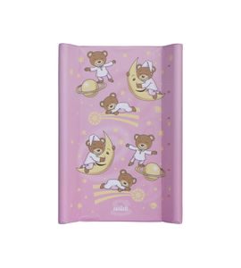 SCARLETT PŘEBALOVACÍ PODLOŽKA S PEVNOU VLOŽKOU GALAXY 70X50CM RŮŽOVÁ - DĚTSKÉ DEKY PRO MIMINKA - SPINKÁNÍ