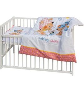 SCARLETT DĚTSKÁ POSTÝLKA S KOMPLETNÍ VÝBAVOU SCARLETT 120 X 60 CM - PALPY - DŘEVĚNÉ POSTÝLKY - SPINKÁNÍ