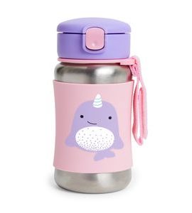 SKIP HOP ZOO LÁHEV NA VODU NEREZ - NARVAL 12M+ - SPORTOVNÍ LAHVE - KRMENÍ