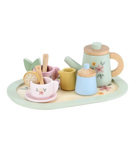 LITTLE DUTCH ČAJOVÝ SET DŘEVĚNÝ S KVĚTINOVÝM POTISKEM - LITTLE DUTCH - PRO DĚTI