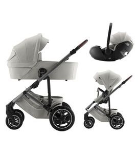 BRITAX SET KOČÁREK SMILE 5Z + HLUBOKÁ KORBA + AUTOSEDAČKA BABY-SAFE PRO LUX - TROJKOMBINACE - KOČÁRKY A PŘÍSLUŠENSTVÍ