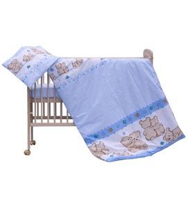 SCARLETT DĚTSKÉ POVLEČENÍ 2-DÍLNÉ MATĚJ MODRÁ 100X135CM - POVLEČENÍ DO POSTÝLKY - SPINKÁNÍ