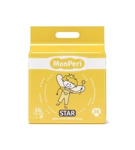 MONPERI STAR XXL 13-25KG (26KS) HYPOALERGENNÍ JEDNORÁZOVÉ DĚTSKÉ PLENY VEL.6 - JEDNORÁZOVÉ PLENY - PŘEBALOVÁNÍ