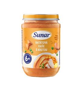 SUNAR PŘÍKRM BATÁTOVÁ KAŠE S KRŮTÍM MASEM 6M+ 190G - MASO/ZELENINA - KRMENÍ