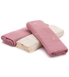 FILLIKID MUŠELÍNOVÉ PLENY FLOWERS 75X75 CM - LÁTKOVÉ PLENY ALL IN ONE - PŘEBALOVÁNÍ