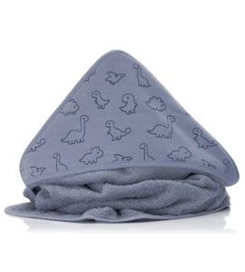 FILLIKID OSUŠKA S KAPUCÍ DINO BLUE 75X75 CM - OSUŠKY A DĚTSKÉ ŽUPANY - KOUPÁNÍ A ZDRAVÍ