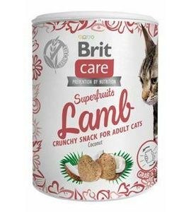 BRIT CARE CAT SNACK SUPERFRUITS 100G - SUŠENÉ MASO PRO KOČKY - CHOVATELSKÉ POTŘEBY MALVÍKZOO