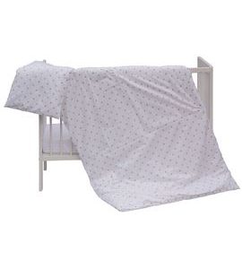 SCARLETT DĚTSKÉ POVLEČENÍ 2-DÍLNÉ HVĚZDIČKA BÉŽOVÁ 100X135CM - POVLEČENÍ DO POSTÝLKY - SPINKÁNÍ