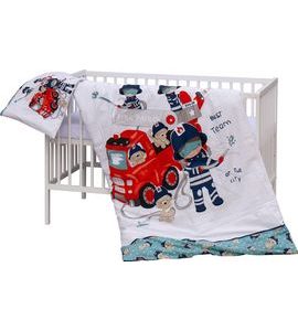 SCARLETT DĚTSKÁ POSTÝLKA S KOMPLETNÍ VÝBAVOU SCARLETT 120 X 60 CM - FIRO - DŘEVĚNÉ POSTÝLKY - SPINKÁNÍ