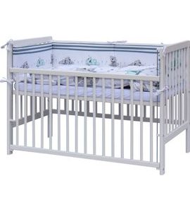 SCARLETT DĚTSKÁ POSTÝLKA S KOMPLETNÍ VÝBAVOU SCARLETT 120X60CM PATRIK TYRKYSOVÁ - DŘEVĚNÉ POSTÝLKY - SPINKÁNÍ