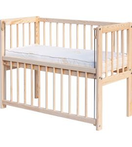 SCARLETT DĚTSKÁ POSTÝLKA K POSTELI RODIČŮ BABY II (BOROVICE) ST. BOK 90X41CM - K RODIČOVSKÉ POSTELI - SPINKÁNÍ