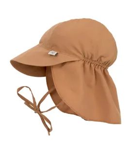 LÄSSIG SPLASH SUN PROTECTION FLAP HAT CARAMEL 3-6M - ČEPIČKY A KLOBOUČKY - PRO DĚTI