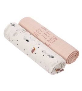 LÄSSIG SWADDLE HEAV. SOFT 120X120 GARD. EXPLO. GIRLS - ZAVINOVACÍ PLENY / OSUŠKY VELKÉ - PŘEBALOVÁNÍ