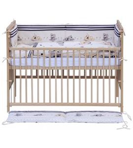 SCARLETT SOUPRAVA DO POSTÝLKY 10-DÍLNÁ PATRIK BÉŽOVÁ 100X135CM - POVLEČENÍ DO POSTÝLKY - SPINKÁNÍ