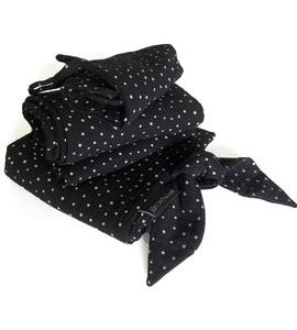 PINKIE SET MUSLIN BLACK DOTS - LÁTKOVÉ PLENY ALL IN ONE - PŘEBALOVÁNÍ